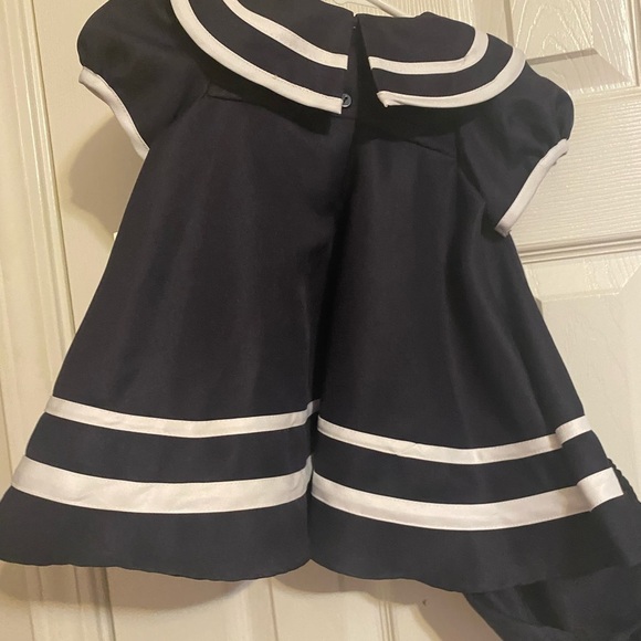 NWT Rare Editions Sailor Dress & Diaper Cover - Picture 5 of 8